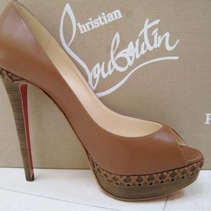 Christian Louboutin Lady Indiana 140" Platform Pumps Shoes size 38